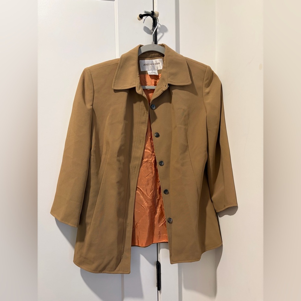 Vintage Jones New York Women’s Camel Two-Piece Suit